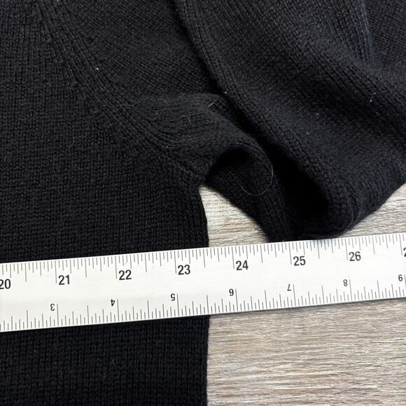 Brooks Brothers Mens XL Black 100% Extra Fine Italian Lambswool V-Neck Sweater‎ - Picture 8 of 11